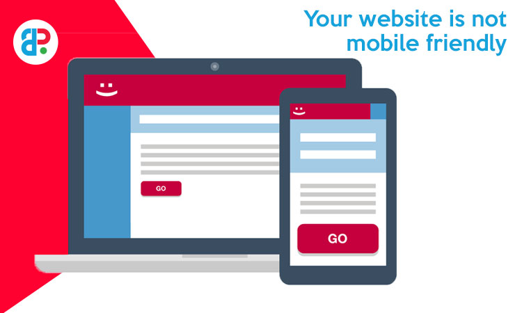 your website is not mobile friendly